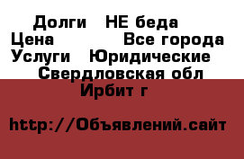 Долги - НЕ беда ! › Цена ­ 1 000 - Все города Услуги » Юридические   . Свердловская обл.,Ирбит г.